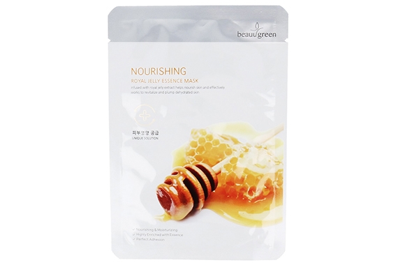 Маска с маточным молочком - BeauuGreen Nourishing Royal Jelly Essence Mask