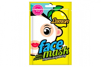 Маска для лица с экстрактом лимона - Bling Pop Lemon Vitamin & Brightening Mask
