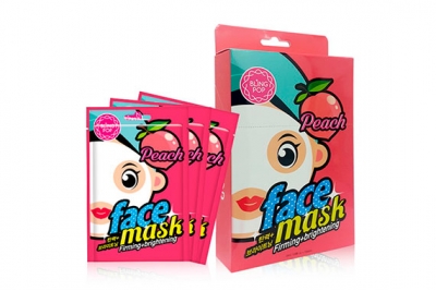 Маска для лица с экстрактом персика - Bling Pop Peach Firming & Brightening Mask