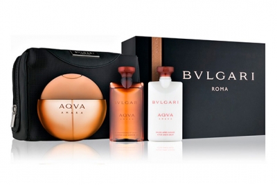 Bvlgari Aqva Amara - Набор (edt 100ml + sh/gel 75ml + ash/balm 75ml + bag)