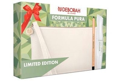 Набор - Deborah Formula Pura Volume Estremo Kit (mascara + pencil + bag)