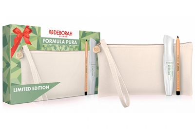 Набор - Deborah Formula Pura Volume Estremo Kit (mascara + pencil + bag)