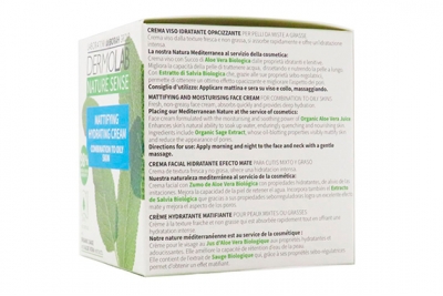 Матирующий увлажняющий крем - Dermolab Nature Sense Mattifying Hydrating Cream