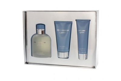 Dolce&Gabbana Light Blue pour Homme - Набор (edt 75 + s/g 50 + a/sh balm 50)