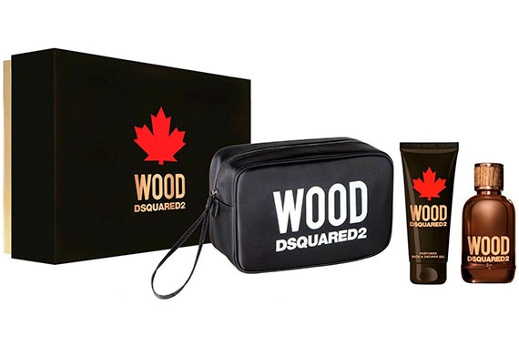 Dsquared2 Wood Pour Homme - Набор (edt 100ml + sh/gel 100ml + bag)