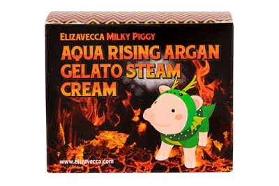 Увлажняющий аргановый паровой крем - Elizavecca Aqua Rising Argan Gelato Steam Cream