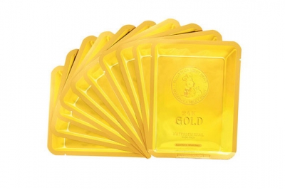 Маска тканевая с золотом и секретом улитки - Elizavecca 24k Gold Water Dew Snail Mask