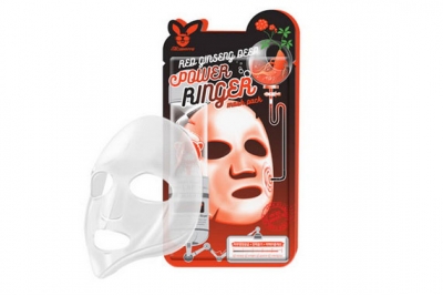 Маска омолаживающая с женьшенем - Elizavecca Face Care Red Ginseng Deep Power Ringer Mask