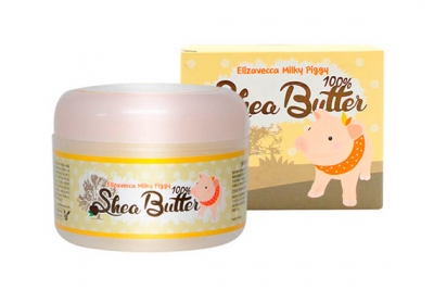 Крем-бальзам с маслом ши - Elizavecca Milky Piggy Shea Butter 100%
