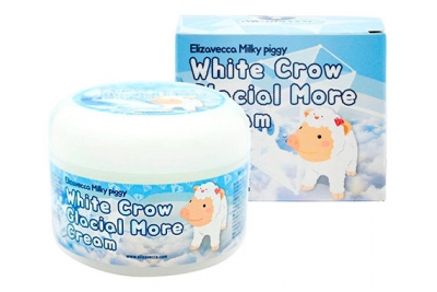 Крем для лица отбеливающий - Elizavecca Milky Piggy White Crow Glacial More Cream