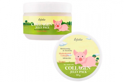 Коллагеновая лифтинг маска с памятью формы - Esfolio Collagen Shape Memory Jelly Pack
