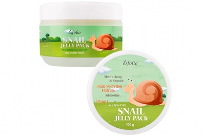 Улиточная лифтинг маска с памятью формы - Esfolio Snail Shape Memory Jelly Pack