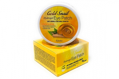 Патчи для глаз с золотом и улиткой - Esfolio Gold Snail Hydrogel Eye Patch