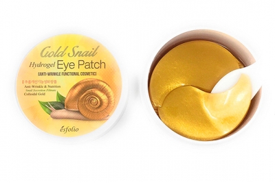 Патчи для глаз с золотом и улиткой - Esfolio Gold Snail Hydrogel Eye Patch