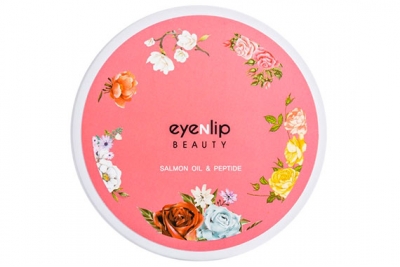 Патчи для глаз с пептидами и лососевым маслом - Eyenlip Salmon Oil & Peptide Hydrogel Eye Patch