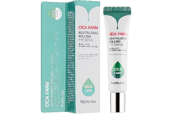Сыворотка для кожи вокруг глаз - FarmStay Cica Farm Revitalizing Rolling Eye Serum