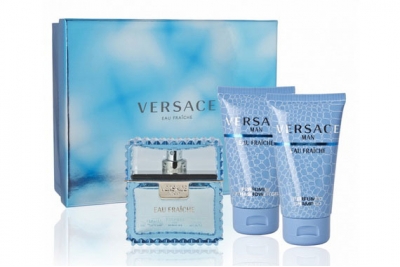 Versace Man Eau Fraiche - Набор (edt 50ml + sh/gel 50ml + shm 50ml)