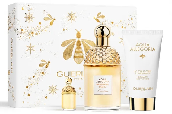 Guerlain Aqua Allegoria Mandarine Basilic - Набор (edt 125ml + edt 7,5ml + b/lot 75ml)