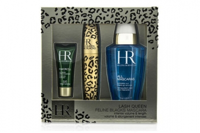 Набор - Helena Rubinstein Lash Queen Feline Blacks (mascara/7ml + lot/50ml + eye/care/3ml)