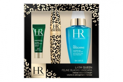 Набор - Helena Rubinstein Lash Queen Feline Blacks (mascara/7ml + lot/50ml + eye/care/3ml)