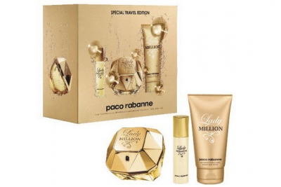Paco Rabanne Lady Million - Набор (edp 80ml + edp 10ml + b/lot 100ml)