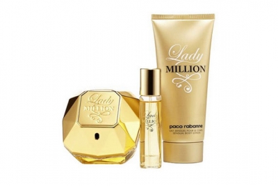 Paco Rabanne Lady Million - Набор (edp 80ml + edp 10ml + b/lot 100ml)