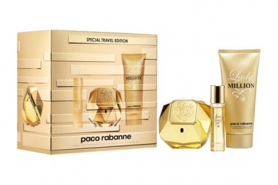 Paco Rabanne Lady Million - Набор (edp 80ml + edp 10ml + b/lot 100ml)