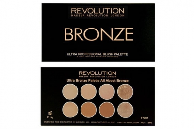 Палитра бронзеров для лица - Makeup Revolution Bronze Palette