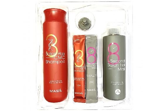 Набор - Masil Salon Hair Set (mask 200ml + mask 8ml + shm 300ml + shm 8ml)