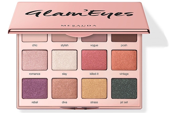 Палетка теней - Mesauda Milano Glam'eyes 12 Multi Finish Compact