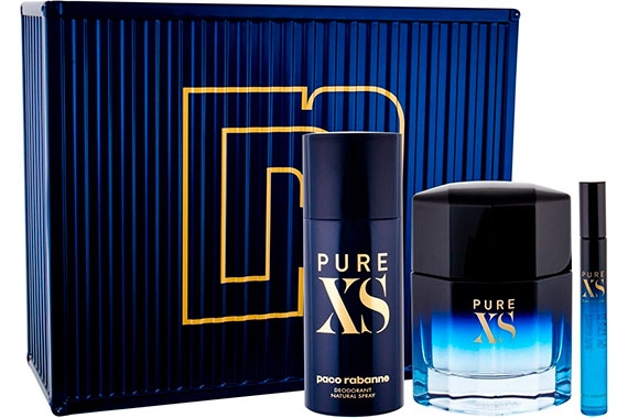 Paco Rabanne Pure XS - Набор (edt 100ml + edt 10ml + deo 150ml)
