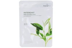 Маска c экстрактом зеленого чая - Beauugreen Antioxidant Green Tea Essence Mask