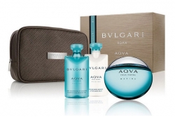 Bvlgari Aqva Pour Homme Marine - Набор (edt 100ml + sh/gl 75ml + a/sh/balm 75ml + bag)