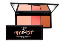 Палетка для контуринга лица - Deborah My Best Highlight & Contour Face Palette