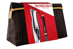 Набор - Deborah Extraordinary Kit (mascara + pencil + bag)