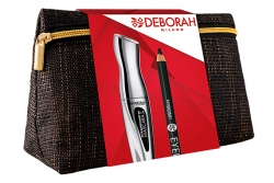 Набор - Deborah Extraordinary Kit (mascara + pencil + bag)