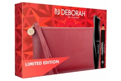Набор - Deborah 24 ORE Absolute Volume Kit Red (mascara + pencil + bag)