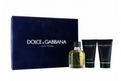 Dolce&Gabbana pour Homme - Набор (edt 75 + s/g 50 + a/sh balm 50)