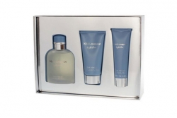 Dolce&Gabbana Light Blue pour Homme - Набор (edt 75 + s/g 50 + a/sh balm 50)