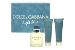 Dolce&Gabbana Light Blue pour Homme - Набор (edt 75 + s/g 50 + a/sh balm 50)