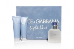 Dolce&Gabbana Light Blue pour Homme - Набор (edt 75 + s/g 50 + a/sh balm 50)