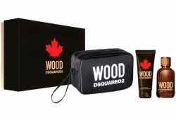Dsquared2 Wood Pour Homme - Набор (edt 100ml + sh/gel 100ml + bag)