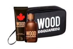 Dsquared2 Wood Pour Homme - Набор (edt 100ml + sh/gel 100ml + bag)
