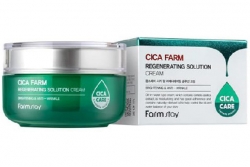 Крем для лица с центеллой - FarmStay Cica Farm Regenerating Solution Cream