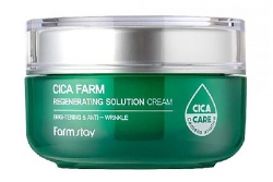 Крем для лица с центеллой - FarmStay Cica Farm Regenerating Solution Cream