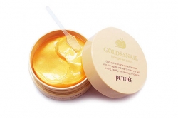 Патчи для глаз с золотом и улиткой - Petitfee & Koelf Gold & Snail Hydrogel Eye Patch