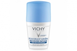 Шариковый дезодорант минеральный без солей алюминия - Vichy Deodorant Mineral 48 H