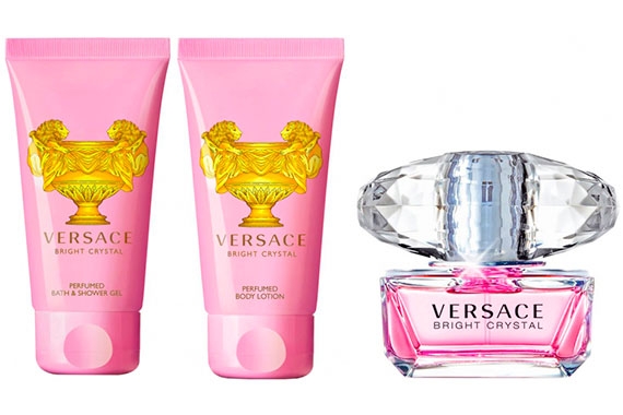 Versace Bright Crystal - Набор (edt 50ml + b/l 50ml + sh/gel 50ml)