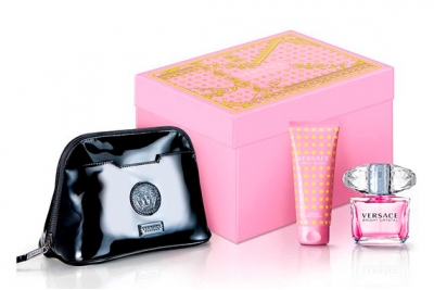Versace Bright Crystal - Набор (edt 90ml + b/lot 100ml + bag)