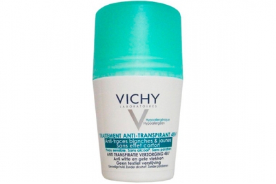 Шариковый дезодорант "Без белых и желтых пятен" - Vichy Anti-Transpirant 48 H Anti-Traces